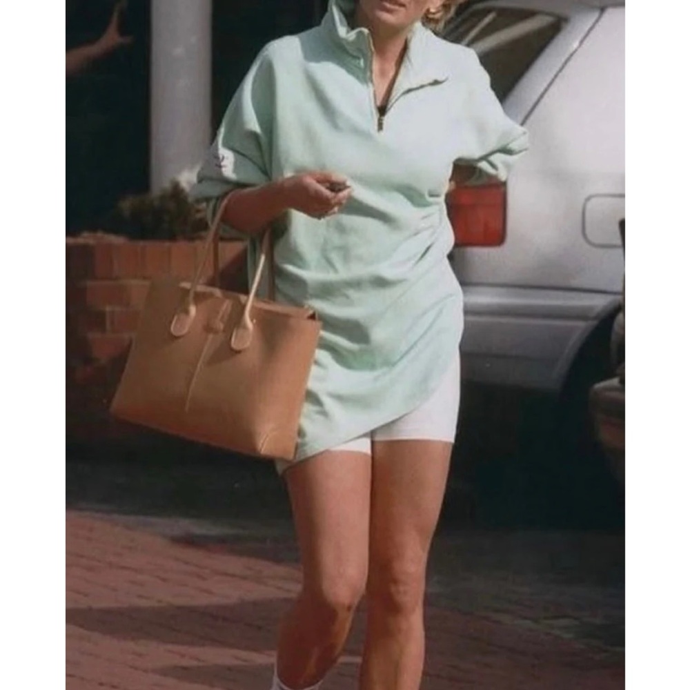 Sloppy Joe DIANA ZIP NECK - Pale Mint.